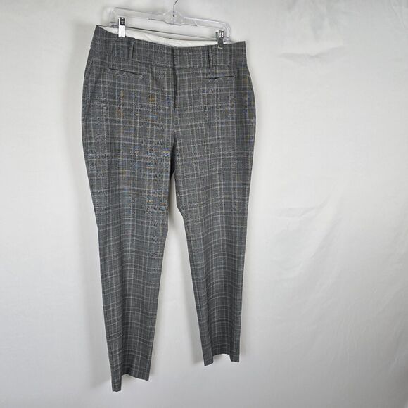 Calvin Klein Dress Slacks Women's 14 Check Pattern Gray Black & White - Picture 16 of 16